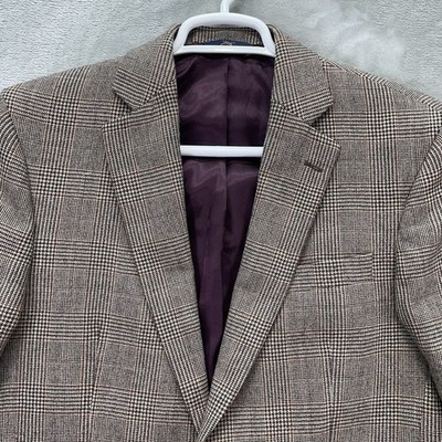 Brooks Brothers Blazer Men's 41L madison Glen check Sport Coat Jacket suit long