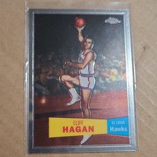 2007-08 Topps Chrome - Cliff Hagan #62 1957-58 Variations Refractor /999