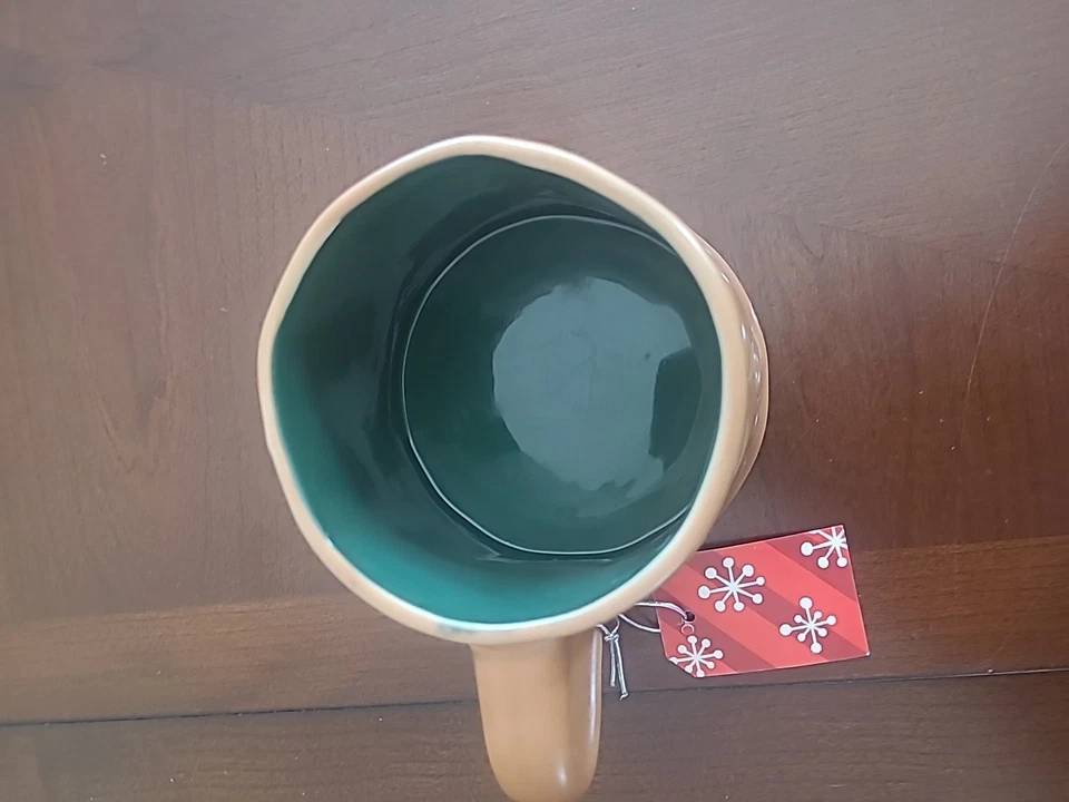 Кружка Gingerbread Man Coffee чашка с горячим шоколадом 17 унций Jumbo Holiday Cottagecore - Изображение 3 из 4