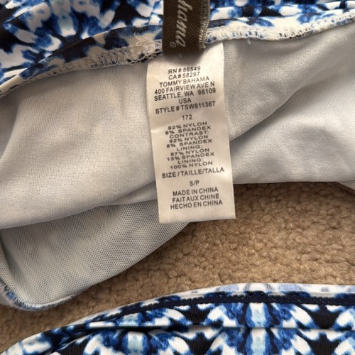 Tommy Bahama V Neck Blue Hues Matching Tankini Set Size Small/Medium - Picture 6 of 12