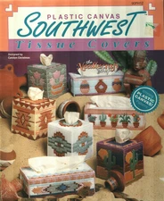 SOUTHWEST TISSUE COVERS 7 CREATIVE DESIGNS PLASTIC CANVAS PATTERN BOOK