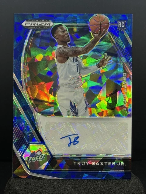 Troy Baxter Jr Rookie AUTO 2021 Prizm Draft  BLUE ICE PRIZM RC