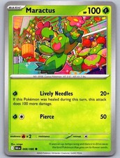 Pokemon TCG Maractus 008/086 Black Bolt (2 card minimum)