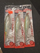(3) BERKLEY CHOPPO 105 TOP WATER FISHING LURES PGHOST color LOT OF 3