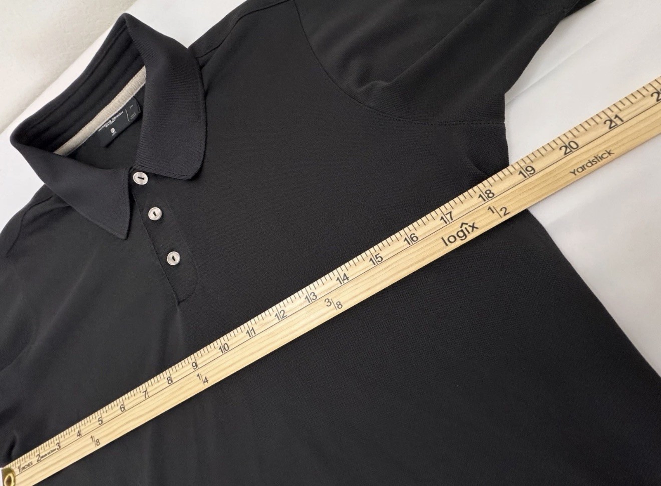 Porsche Design Sport Polo Shirt Mens Size M Adidas Performance Golf Tee Black image 6