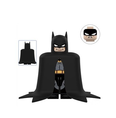 Batman DC Batman TAS The Animated Series Black & Grey Costume Custom Minifigure 