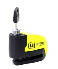 URBAN UR6 Hi-Tech Alarm Disc Lock 120db ON/Off, Warning, Light Alert, A+