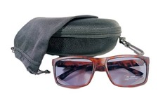 Square Wayfare Sunglasses With Tortoise Shell Frame  Gray Polycarbonate Lenses.