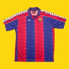FC Barcellona 1994 1995 Kappa Size XL Home Vintage Football Shirt Barcelona