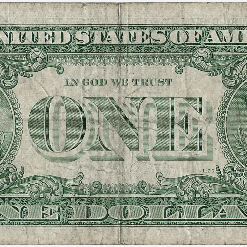 1963 B Joseph Barr Note 1 Dollar Bill FR 1902 B50273322H