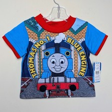 Vintage Thomas Train Engine 2008 Short Sleeve Pajama PJ Shirt 18 Months NWT