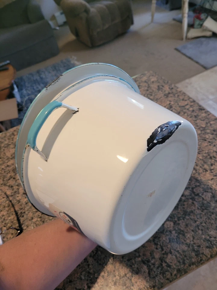 Olla de acero esmaltado de porcelana de Columbian Foto 4 de 4