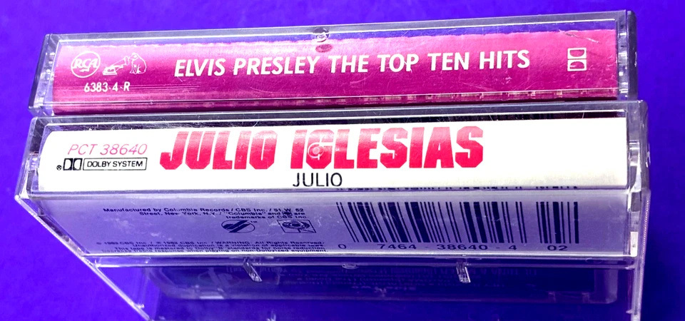 Elvis Top Ten Hits and George Jones Two Vintage Cassettes Nice Condition    CA Foto 2 de 4