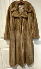 Emilio Gucci Mink Fur Coat Authentic Light Brown Fully Lined Emilio Gucci