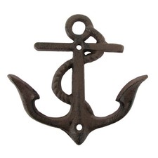 Gancho de montaje en pared barco náutico barcos barco ancla llavero toallero baño