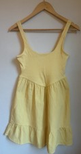 No Boundaries Mixed Media Mini Dress, Women's XS (0-2) NEW Lemon Ice