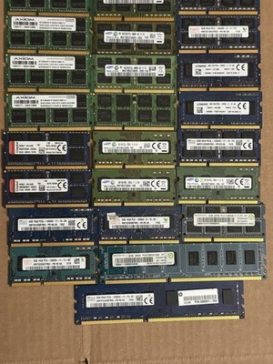 Lot of 30 DDR3 RAM Memory Sticks (Free Shipping