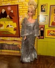 Vintage Premier Togs Barbie Doll Clone Silver Metallic Jumpsuit #967 No Doll