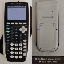 Texas Instruments TI-84 Plus C Silver Edition Graphing Calculator Working #J5759