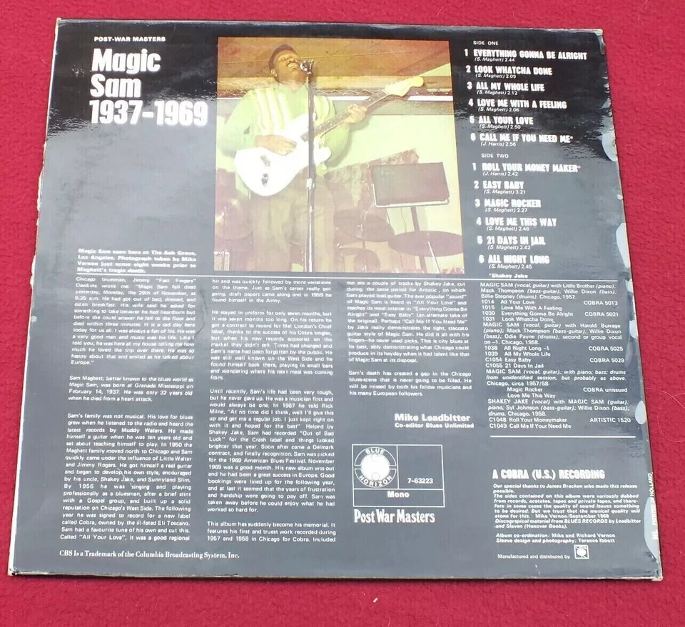 Vinyl LP* Magic Sam – (1937-1969) *RAR & TOP - Bild 2 von 3