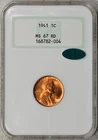 1941-P Lincoln Cent NGC MS67 Old Fatty Holder! #5FQV