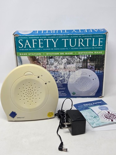 SAFETY TURTLE B102 BASE STATION POOL IMMERSION ALARM NO TURTLE WRISTBAND