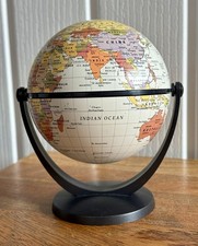 Desktop Stellanova Spinning Globe World Map Geography Atlas Small Tabletop 5.5”