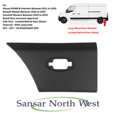Renault Master LWB Passenger Side Trim Moulding Behind Rear Wheel LEFT 10-24