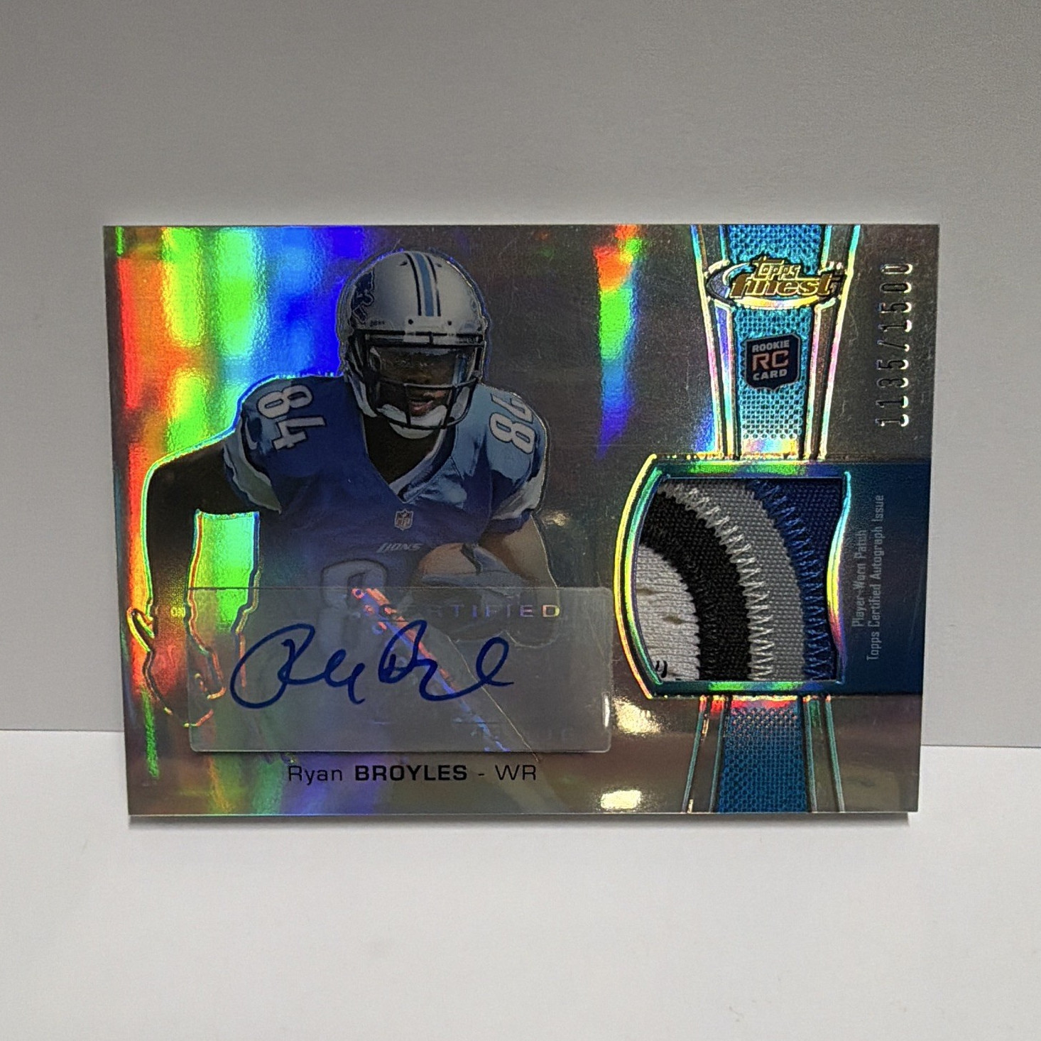 Ryan Broyles Bowman Sterling Autograph Rookie Relic #RB Base