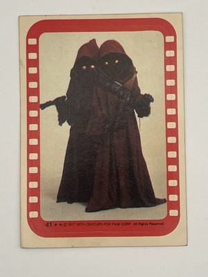 Jawas - Star Wars Trading Card Sticker - 1977 - Red - A New Hope