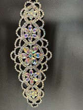AB rhinestone applique with clear AB stones rhinestones bling embellishment