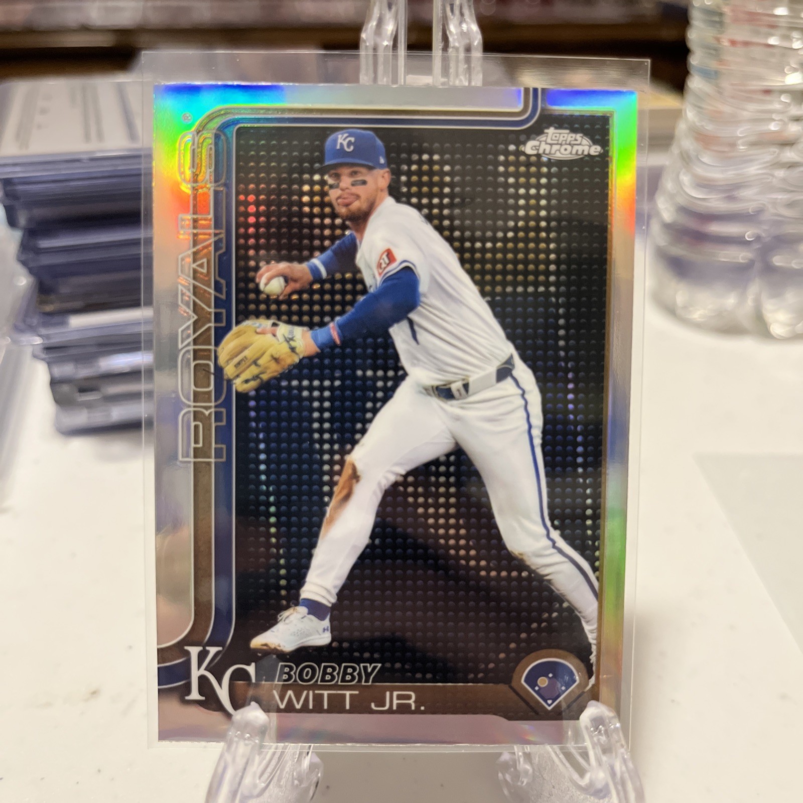2025 Topps Chrome Bobby Witt Jr. #93 Lightboard Logo Refractor SSP Royals