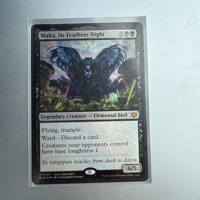 Maha, Its Feathers Night (0100) Bloomburrow Normal Englisch NM