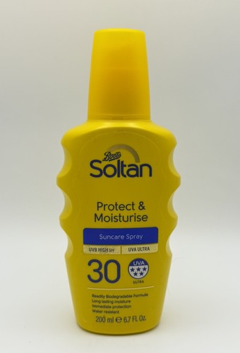 Boots Soltan Protect & Moisturise Suncare Spray SPF30 200ml 5 Star UVA -2