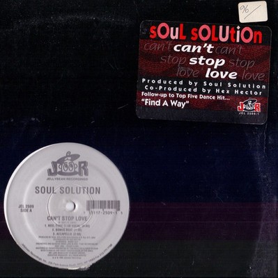 Soul Solution, Can't Stop Love, (12''), NM or M-, 3889256575