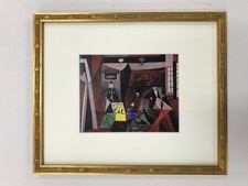 Stampa litografica Pablo Picasso "Les Menines" 1958 opera d'arte in rame