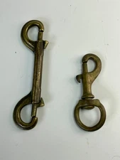 Bronze Double Spring Loaded Snap Hook 4 3/4” Italy & Swivel Snap Hook Unbranded