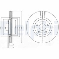 2X Delphi Bremsscheibe BG4231C FüR Koleos Renault Nissan Qashqai Juke 1 Dci HY0K