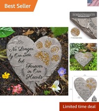 Pet Memorial Stone - Heartfelt Gift for Grieving Dog Owners in Eye-Catching Gray