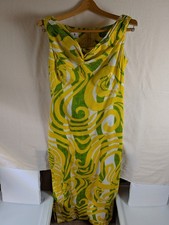 Vintage 1960s Alfred Shaheen Hawaii Cowl Neck Sheath Wiggle Maxi Dress