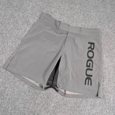 Rogue Fitness Gray Training Board Shorts Mens 34 Logo CrossFit Gym Workout