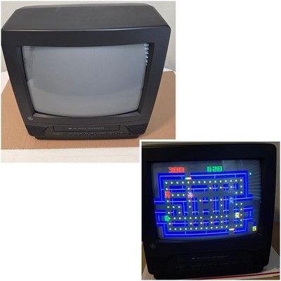 GE 13'' CRT TV/VCR VHS Combo 13TVR60 Retro Gaming A/V WORKS VCR NOT WORKING