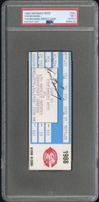 Tom Browning Perfect Game Ticket Full Unused Signed Sept 16 1988 Cincinnati Reds
