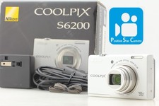   VIDEO    MINT  Nikon Coolpix S6200 White 16.0MP 10x Digital Camera From JAPAN