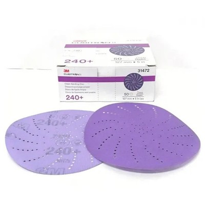 3M Cubitron II Hookit Clean Schleifscheibe, 31472, 5 Zoll, 240+