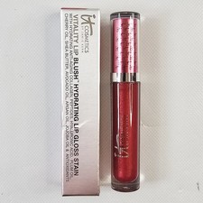 IT Cosmetics Vitality Lip Blush Hydrating Lip Gloss Stain INSPIRING RED New NIB