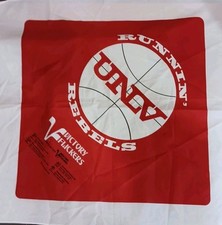 Vintage UNLV Runnin' Rebels Victory Flicker 1978 Scarf Flag Hankerchief Banner 