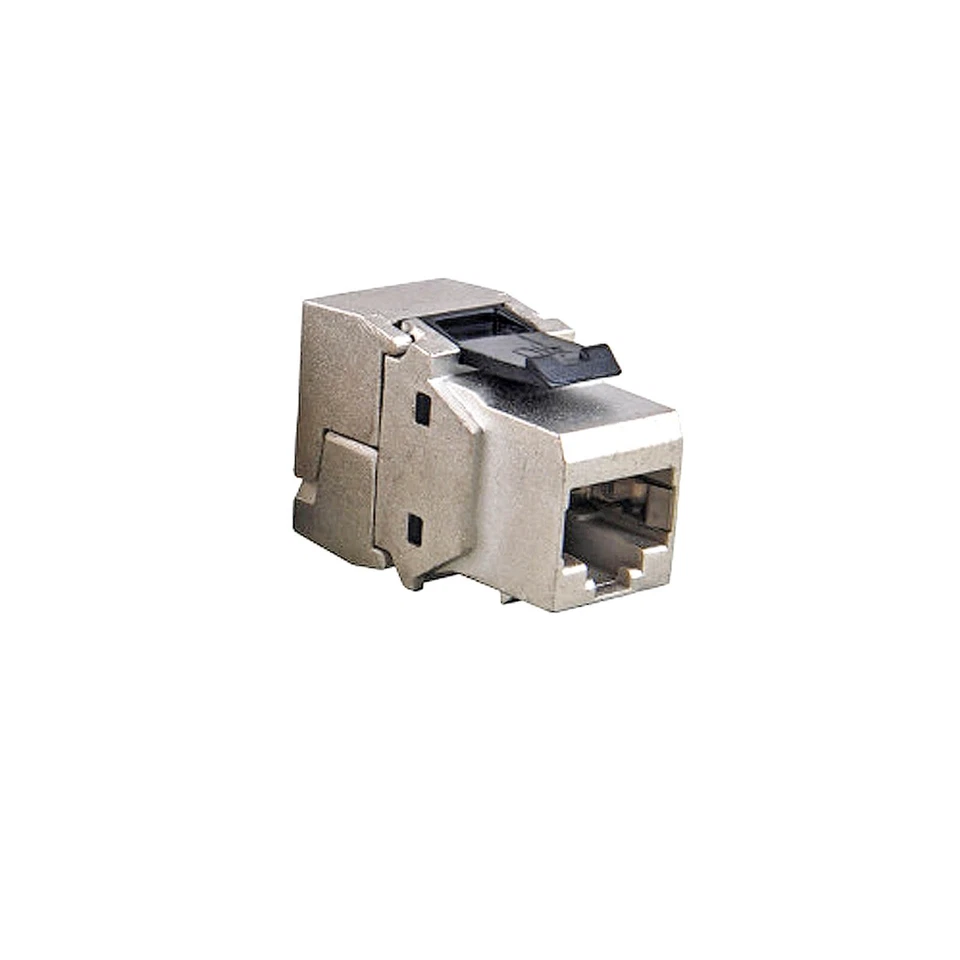 RJ45 Keystone Modul Cat.6a 500 Mhz 10Gbit vollgeschirmt werkzeuglos Premium - Bild 2 von 4