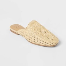 Women  s Greta Shoes with Memory Foam Insole - A New Day Natural