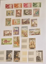 22 timbres du Royaume du Laos  - Années 1959-1960 et 1961